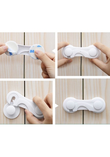 Portakal Safety Dolap Kapağı Kilidi Çok Renkli