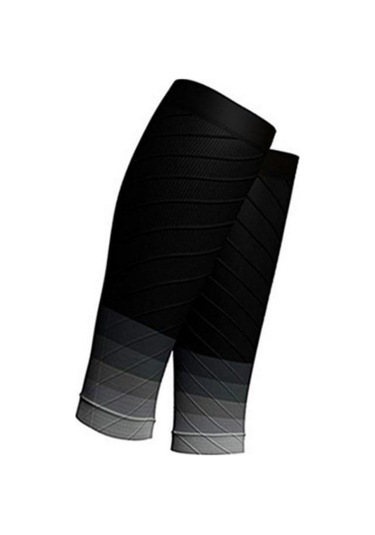 Gri Bacak Çorap Sıkıştırma Spor Koruma Buzağı Bileklik Basınç Çorapları Nefes Alabilir Futbol