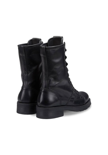 Çizme Kadın Oxw002100 Oxs Frank 0021 Mıd D Leather Black Siyah