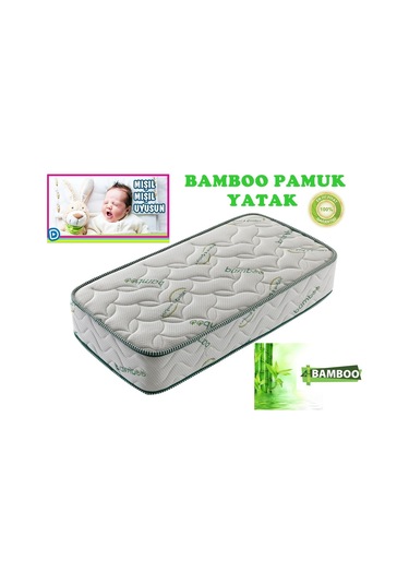 Uzunbebe 100X200 Bamboo Pamuk Yatak Ortopedik Pamuk Tek Kişilik Yatak