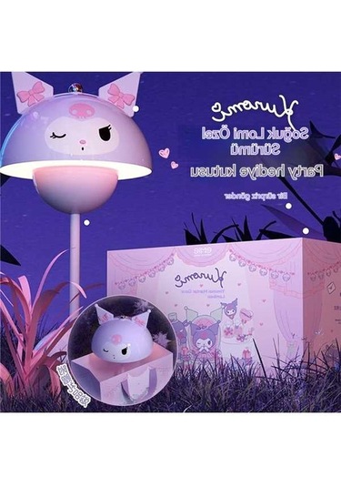 Maoyaya Sanrio Masa Üstü Gece Lambası 320-5 Mor Işık, Dekoratif Aydınlatma 320-5 Mor