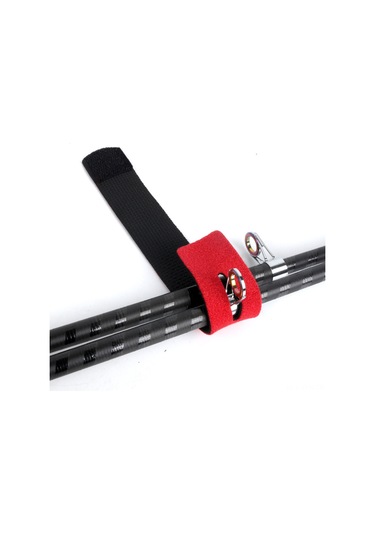 Geeksen 12 Adet Kırmızı Sbr-ok Kumaş Oluk Bağlama Kayışı, 30x240mm, Dayanıklı, Genişletilebilir, Olukları Korur Ve Taşınması Kolay