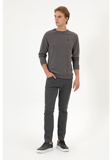 U.s. Polo Assn. Erkek Gri Sweatshirt 50313752-vr024 Gri