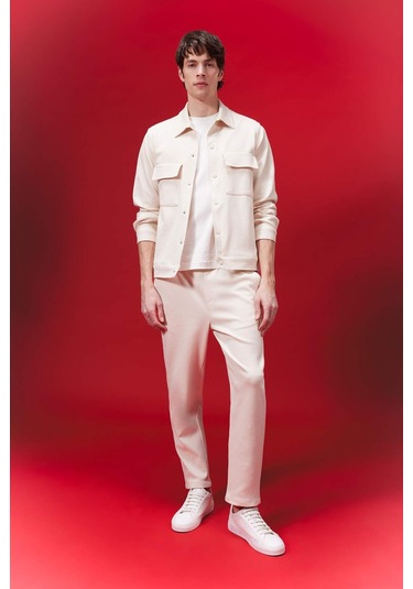 DeFacto Polo Yaka Çıtçıt Kapamalı Cepli Gömlek Ceket Z5178AZ24SPBG144 DeFacto Polo Yaka Çıtçıt Kapamalı Cepli Gömlek Ceket Z5178AZ24SPBG144