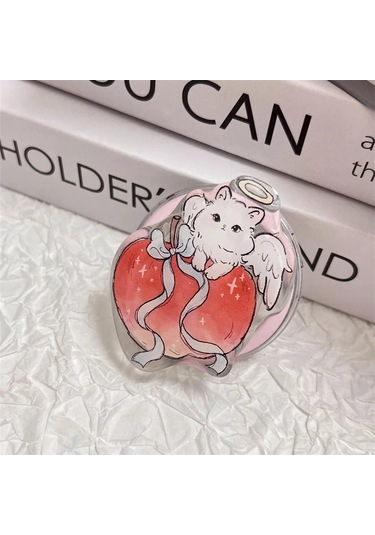 Goldenqian Kore Sevimli Karikatür Köpek Magsafe Manyetik Telefon Griptok Kavrama Tok Standı İphone 15 14 12 Kablosuz Şarj Tutucu Braketi 9 9