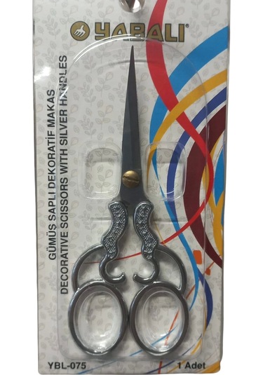 Nakış Makası Gümüş Saplı Dekoratif Makas Ybl-075 Model 5