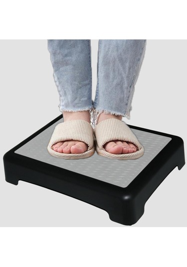 Suntek Yükseltici Basamaklı Tabure Hediye Başucu Siyah-gri