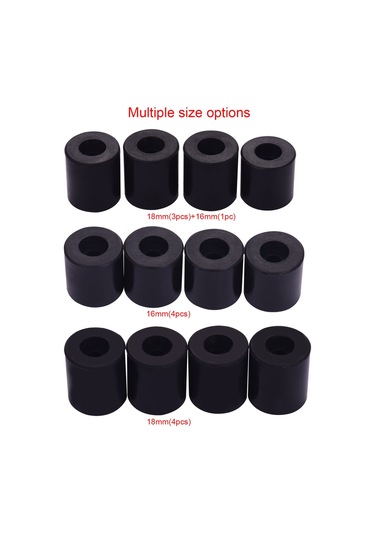 Silikon Katı Spacer Sıcak Yatak Tesviye Silika 4 Adet Siyah