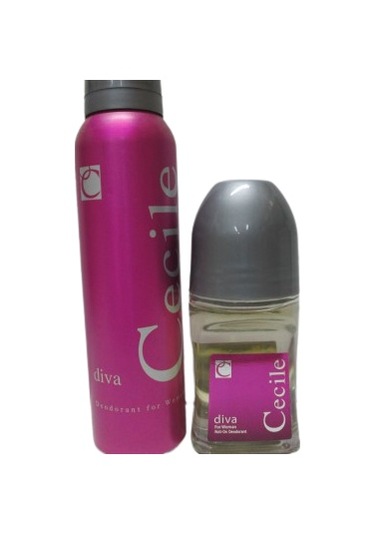 Cecile Diva Deodorant 150 ML + Roll On 50 ML