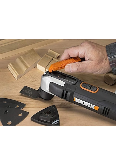 Worx WX686 250W Profesyonel Devir Ayarlı Kesme Raspalama ve Zımpara + 19 Adet Aksesuar