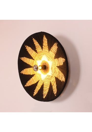 Maya 77x15 Cm Çap- Doğal Abaka Duvar Apliği Mix