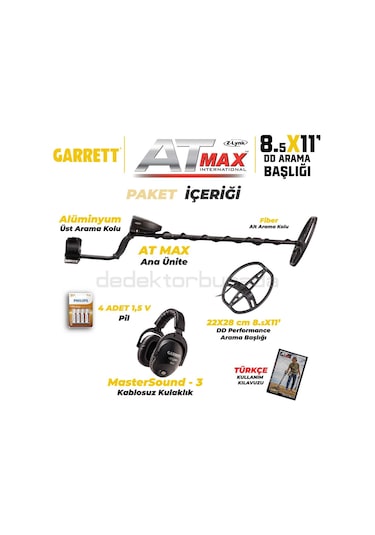 Garrett Dedektör At Max International Dedektör 8,5x11'' Dd Başlı
