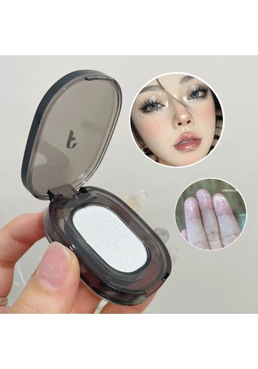 Metalik Dumanlı Tek Renkli Göz Farı Paleti Glitter Punk Siyah Göz Farı Paleti 01 01