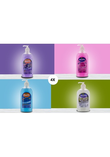 Nefli Sıvı El Sabunu 500 Ml X 4 Adet