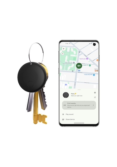 Symbee F08 Android Cihazlar İçin Bluetooth Takipçi - Google Onaylı Anahtar/valiz/esya Bulucu, "cihazı Bul" Uygulamasıyla Uyumlu, Siyah 1 Adet