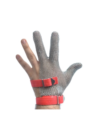 Koruyucu Çelik Eldiven 3 Parmak Medium / Bmglv-02m