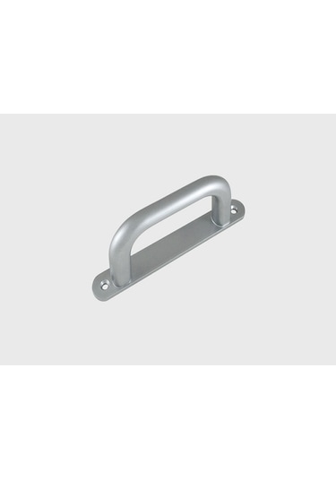 Beyaz Ve Gri Alüminyum Kapı Aynalı D Kol Çekme Kapı Kolu Naturel