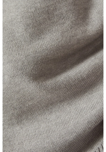 Good American Oversize Crewneck Triko, Rahat - Modern Şık Kadın Kazak Gri
