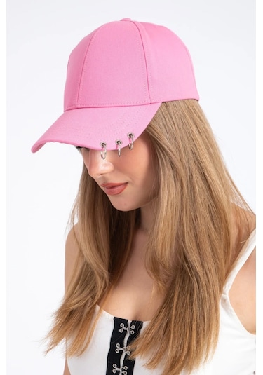 Shopiolog 3 Halkalıı Piercingli Şapka