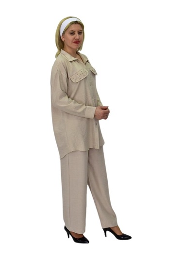 Kadın Ayrobin İkili Bluz Pantolon Takım Bgl-st03710 001