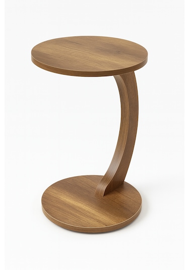 Cereste Gizli Tekerlekli C Yan Sehpa Mdf Fildişi