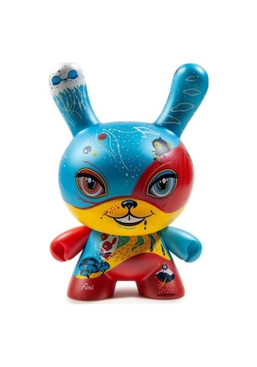 Kidrobot Good 4 Nothing 8 Dunny Bright Red/blue Figür 64 Colors Peluş Oyuncak Çok Renkli
