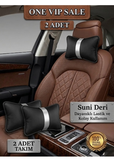 One Vıp Sale Volkswagen Amarok 2010 Ve Sonrası Oto Koltuk Beyaz Şerit Boyun Yastığı 2x Adet Model:otokoltuk-yastık788