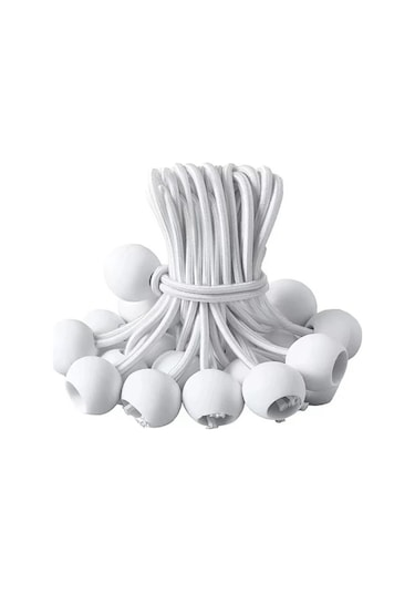 Elmpaly Ağır Hizmet Tipi Siyah 10lu Bilyalı Rulo Sistemli Çadır Ve Gölgelik İpi