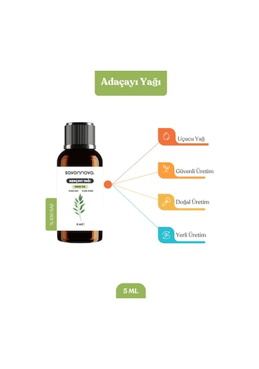 Savonnova Adaçayı Yağı 5 ML