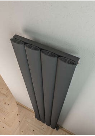 Warma Serez Dikey Alüminyum Radyatör 375x1800 Pütürlü Antrasit 7946