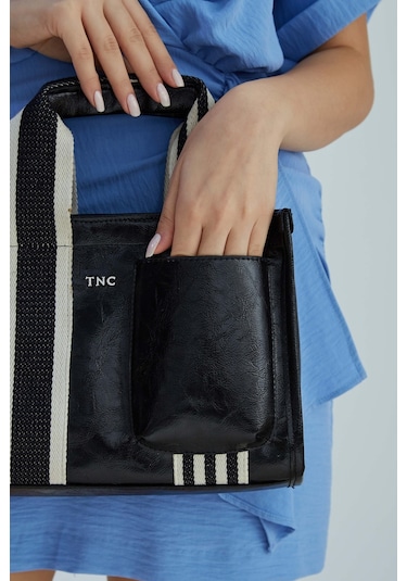 Tamer Tanca Kadın Vegan Siyah Rugan Omuz Çanta 1003 2000 Bn Canta Sk23/24 Sıyah Krsk Rgn Siyah