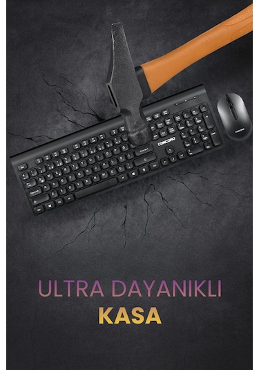 Kablosuz Multimedya Türkçe Q Klavye Mouse Seti Diğer