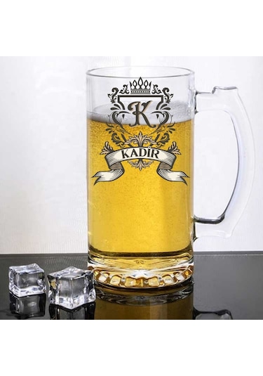 Kişiye Özel Tasarımlı Arjantin Bira Bardağı Kulplu Ve İsim Yazılı Özel Bardak