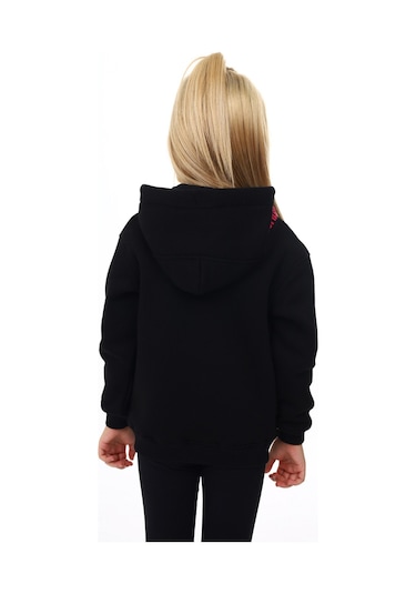 Toontoy Kız Çocuk Nakışlı Hırka Siyah