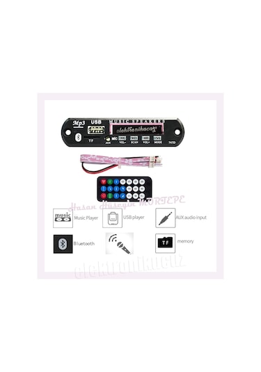 Honda Serisi Usb Bluetooth Oto Teyp Usb/Sd Çevirici Aux Kumandalı N11.453