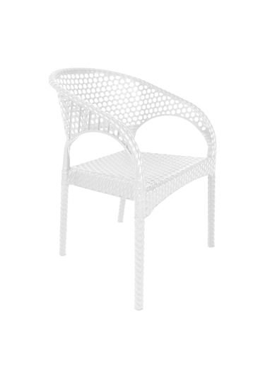 Mandella Regnum Örgü Koltuk (2 Adet) Beyaz