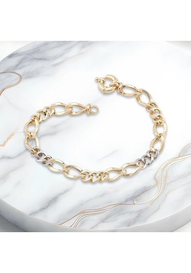 Th5160 Altın Model 925 Ayar Gümüş Hallow Bileklik