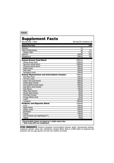 Universal Animal Greens  30 Pack