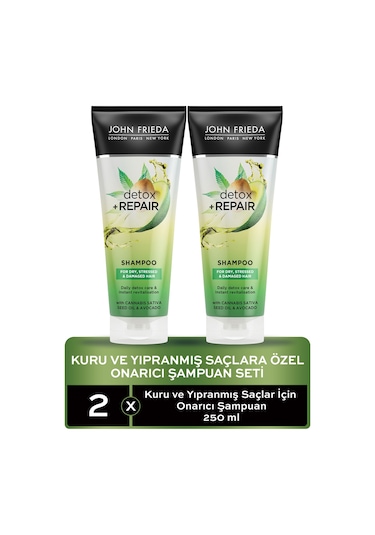 John Frieda Detox Repair Onarıcı Şampuan 2 x 250 ML