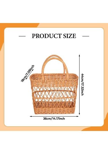 Homyl Piknik Sepeti Saplı Dekor Saklama Düzenleyici Açık Hava Haki