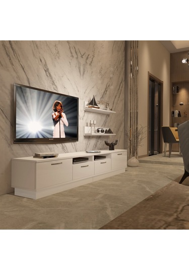 Decoraktiv Trendstyle 220r Mdf Tv Ünitesi Tv Sehpası Beyaz
