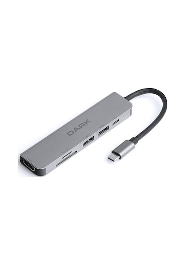 Dark DK-AC-U31X38 USB 3.1 Type-C 6 in 1 HDMI-TF SD Kart -USB 3.0