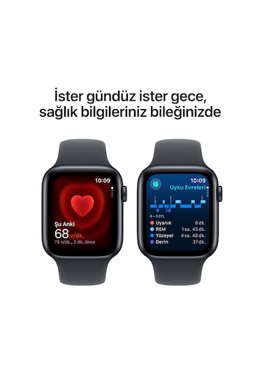 Apple Watch SE GPS + Cellular 40 MM Alüminyum Kasa Spor Kordon M/L Akıllı Saat (Apple Türkiye Garantili)