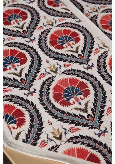 Çeyiz Diyarı Sema 2li Lüks Runner 45x140 Cm Çok Renkli