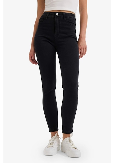 Defacto Jegging Yüksek Bel Bilek Boy Dar Paça Basıc Jean Pantolon B7498AX24SP Antrasit Defacto Jegging Yüksek Bel Bilek Boy Dar Paça Basıc Jean Pantolon B7498AX24SP Antrasit