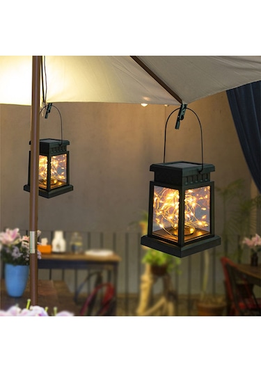 Mufunye Güneş Enerjili Işık: Dış Mekanlar İçin Su Geçirmez, Balkon Ve Bahçe Dekorasyonu, Islak Işık 30 Işıklı Mızrak Yıldız Lambası