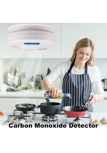 Xindoker 3'lü Paket Bağımsız Karbon Monoksit Alarmı - Dijital Ekranlı, Akıllı Sensörlü, Ev Güvenliği İçin Pilli Tehlike Uyarıcısı