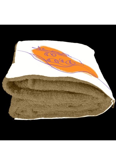 Modern Kadın Silüet Desenli Opsiyonel Battaniyeli Hediye Yastık 38x38cm Hediye Paketi-Hediye Paketi