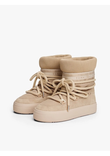 Tommy Hilfiger Kadın Bot Fw0fw08998acc Bej