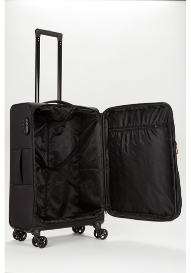 Fossil Unisex Büyük Boy Kumaş Valiz 028-01 Siyah